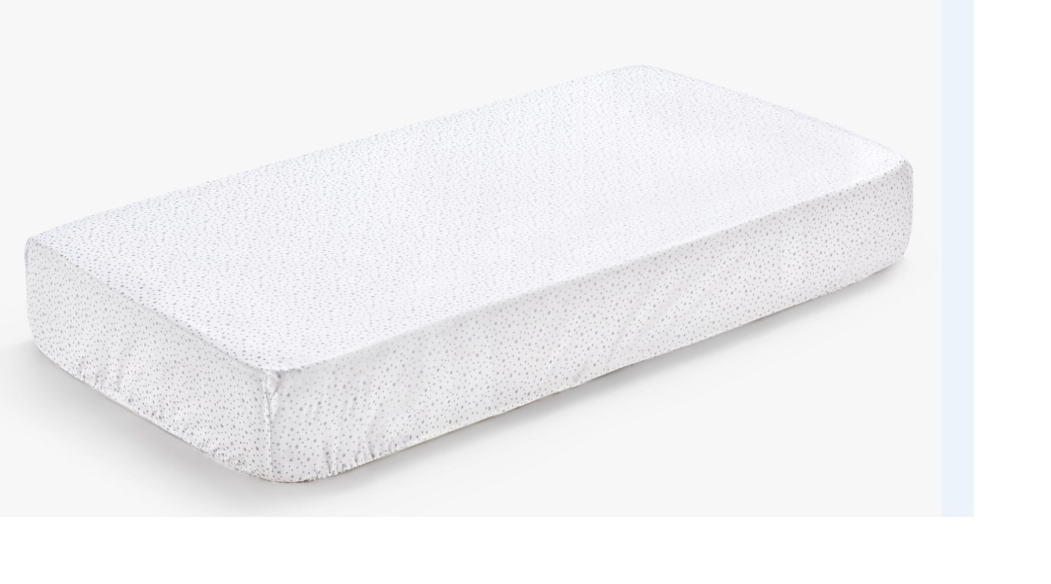 Aybi Baby %100 Pamuk OEKO-TEX Sertifikalı 70*130 cm Lastikli Bebek Çarşafı - Gri Yıldızlı