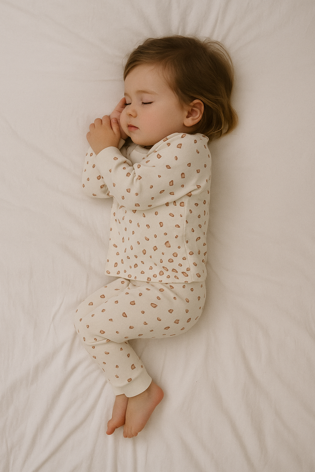 Aybi Baby %100 Pamuk OEKO-TEX Sertifikalı Leopard Desenli Kız Çocuk Pijama Takımı (2-8 Yaş)