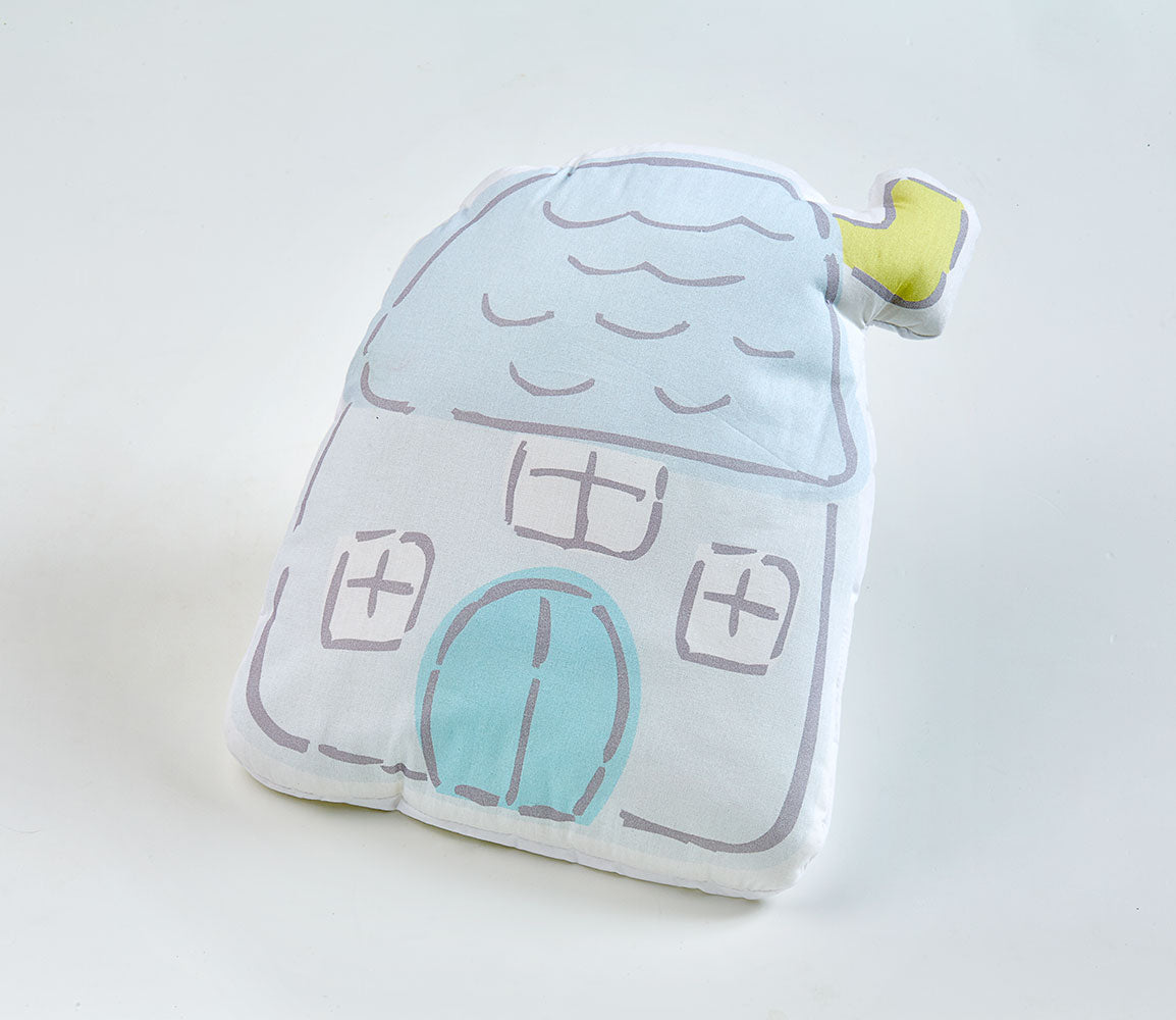 Aybi Baby Mavi Küçük Ev Dekoratif Yastık